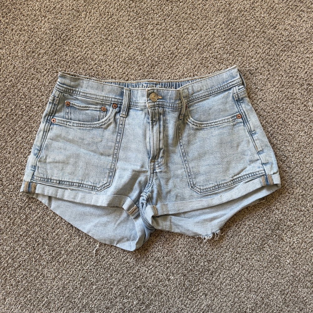 American Eagle Elastic Waist Denim Shots